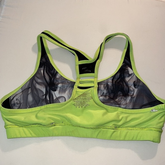 Avia Racerback Active Crop Pullover Sports Bra Lime Green Black Size XL - Picture 5 of 7